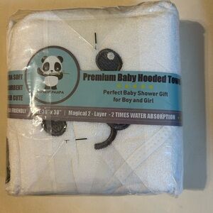 Premium Baby Hooded Towel with Panda Design Lot# M-005